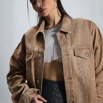 Brown Denim Jacket